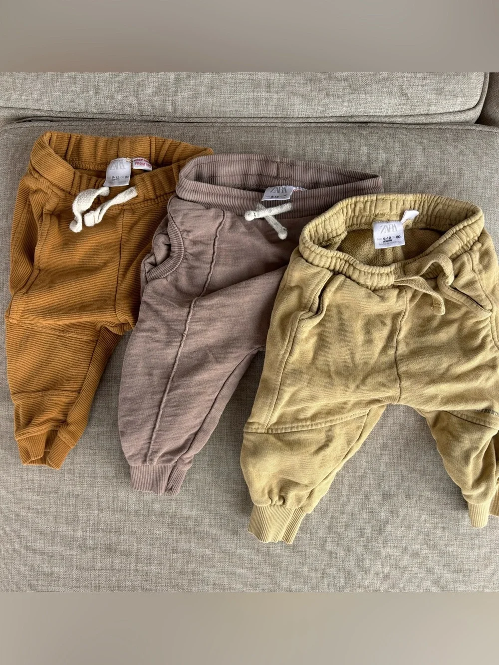 Zara 9-12 months jogger lot (3)